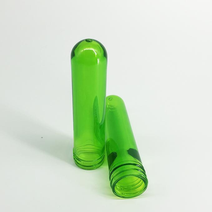 Beauty Transparent Green Pet Preform , Lightweight Pet Bottle Preform
