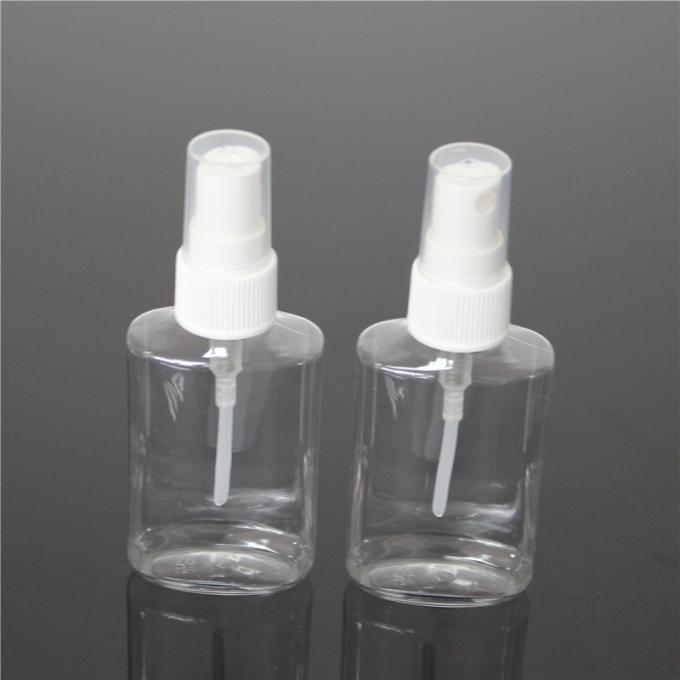 Oval Shape 50ml Clear PET Bottle Personal Skin Care Plastic Lotion Bottle