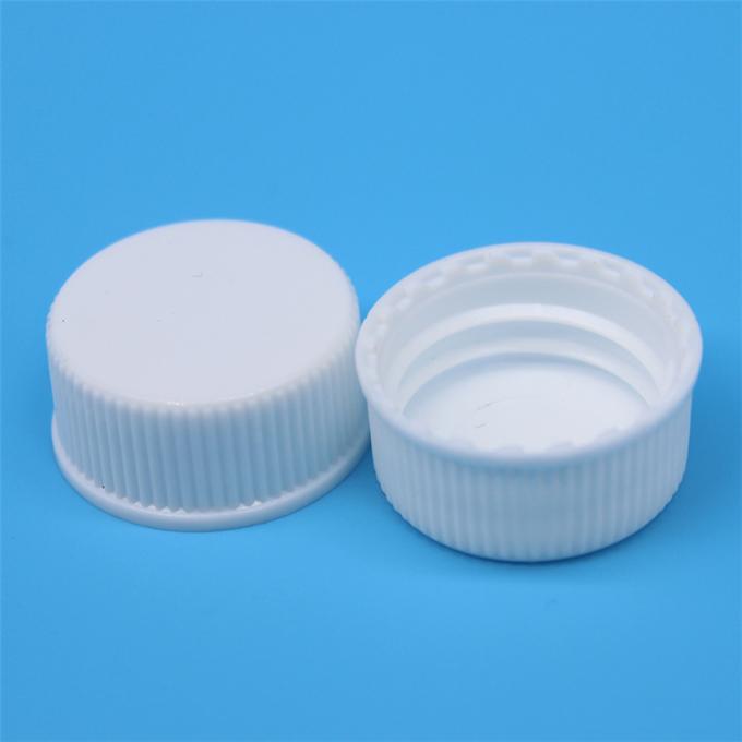 20 / 400 20 / 410 White Plastic Screw Caps , Bottle Top Lids No Obvious Odor