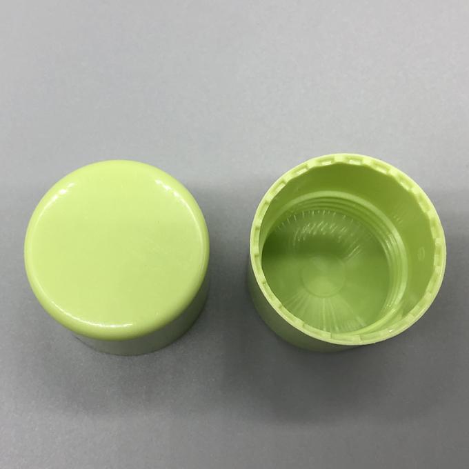 24/415 Plastic Bottle Screw Caps Green Color Foam Liner Or Induction Liner