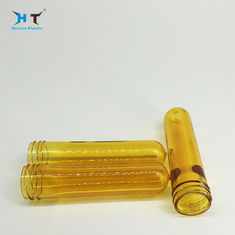 100 Ml Blowing Pet Plastic Preforms 18 G 24 / 410 Neck Size Yellow Color