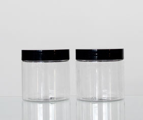 China Empty Makeup Loose Powder Pet Cosmetic Jars 200ml Capacity With Cap factory