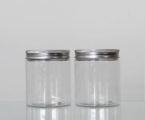 China Smooth Surface 250ml Plastic Jars , 25g Any Color Round Plastic Jars factory