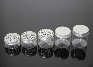 Durable PET Plastic Jars , 50ml 60ml 80ml 100ml 120ml Plastic Bottle Jar