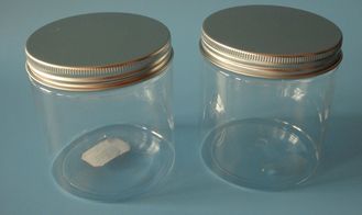 Custom Color 300ml Clear Round Wide Mouth Plastic Jars 25g For Food