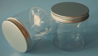 Custom Color 300ml Clear Round Wide Mouth Plastic Jars 25g For Food