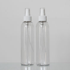 Transparent Color PET Material 200ml Round Plastic Bottle Designers For Cosmetic