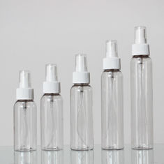 China 20mm Neck Size Round 60/70/80/100/120ml Spray Clear Plastic Cosmetic Bottle factory