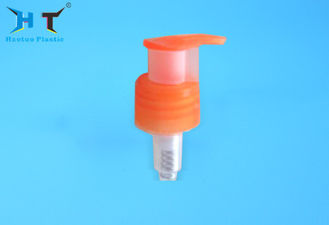 China Shiny Aluminum Closure Lotion Dispenser Pump 24 / 410  With Clip Cap factory