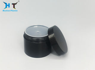 50 G 50 Ml Black PP Plastic Jars Makeup Containers Corrosion Resistance