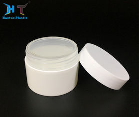 China Durable White Plastic Jars , PP Material Straight Sided Plastic Jars factory