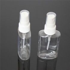 China Oval Shape 50ml Clear PET Bottle Personal Skin Care Plastic Lotion Bottle factory