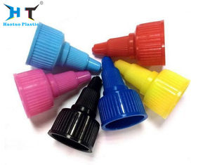 Colorful Plastic Push Pull Caps , Jam Push Pull Water Bottle Caps Logo Customized