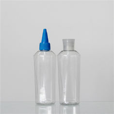 China OEM 120ml Special-Shaped PET Plastic Cosmetic Packing Bottles With Lids factory
