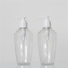 Clear 250ml PET Lotion Bottle Cosmetic Container With Pump For Shower Gel