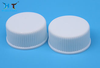 China 20 / 400 20 / 410 White Plastic Screw Caps , Bottle Top Lids No Obvious Odor factory