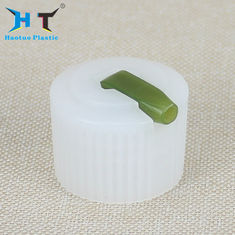 20mm 24mm 28mm White Ribbed Plastic Turret Bottle End Cap Cover