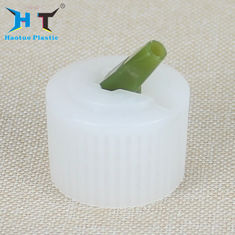 20mm 24mm 28mm White Ribbed Plastic Turret Bottle End Cap Cover