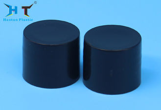 China 20 / 410 Black Plastic Screw Caps Non Spill Foam Liner Or Indcution Liner factory