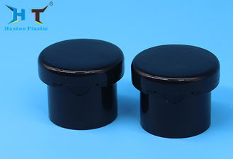 Black Plastic 28/410 Size Polish Flip Top Caps For Cosmetic Lotion Bottle