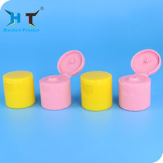 Colorful Flip Top Plastic Caps 3mm And 5mm Orifice 28 / 415 For Cosmetic Bottle