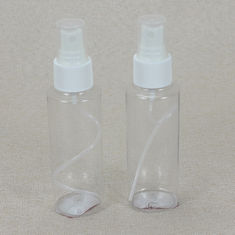 China 100ml PET Clear Cosmetic Serum Bottles 24 / 410 With Spray Dispenser factory