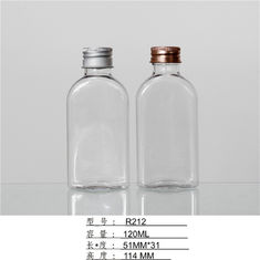 Square Shape 120ml Plastic Cream Bottles Silver Screw Cap For cosmetic water