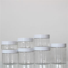100ml 200ml 300ml 500ml Transparent Plastic Jar Sliver Cap Apply To Cosmetic Package
