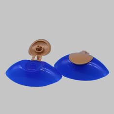 China 14mm Snap Neck Double Color Plastic Flip Top Lid Caps For Shampoo Bottle factory