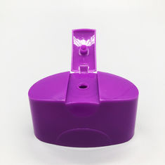 Purple Flip Top Bottle Lids 18mm And 20mm Snap Neck Shampoo Bottle Closure