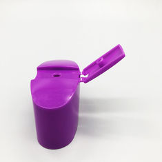 China Purple Flip Top Bottle Lids 18mm And 20mm Snap Neck Shampoo Bottle Closure factory