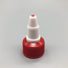 China Twist Lock Top Pull Up Bottle Caps Plastic Red Push Pull Screw Cap factory