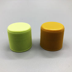 China 24mm Ribbed Plastic Bottle Screw Caps Daily Use Water Bottle End Cap Lids factory