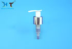 Shiny Aluminum Hand Lotion Pump Dispenser 24mm 28mm For Cleaning Bottles supplier