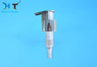 Shiny Aluminum Closure Lotion Dispenser Pump 24 / 410  With Clip Cap supplier