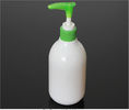 300ml Round Plastic Lotion Bottles , White Plastic Bottle With Pump Dispenser supplier