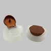 Double Color Flip Top Plastic Caps Oval Shape For 400ml Shampoo Bottle supplier