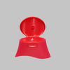 Red Color Cosmetic Plastic Shampoo Bottle Flip Top Lids Closure Caps supplier