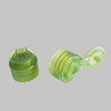 24mm 28mm Custom Color Transparent PP Green Flip Top Caps For Liquid Bottle supplier