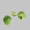 24mm 28mm Custom Color Transparent PP Green Flip Top Caps For Liquid Bottle supplier