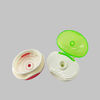 Plastic PP 22mm Neck Size Oval Shape Double Color Flip Top Caps For Shampoo Bottles supplier