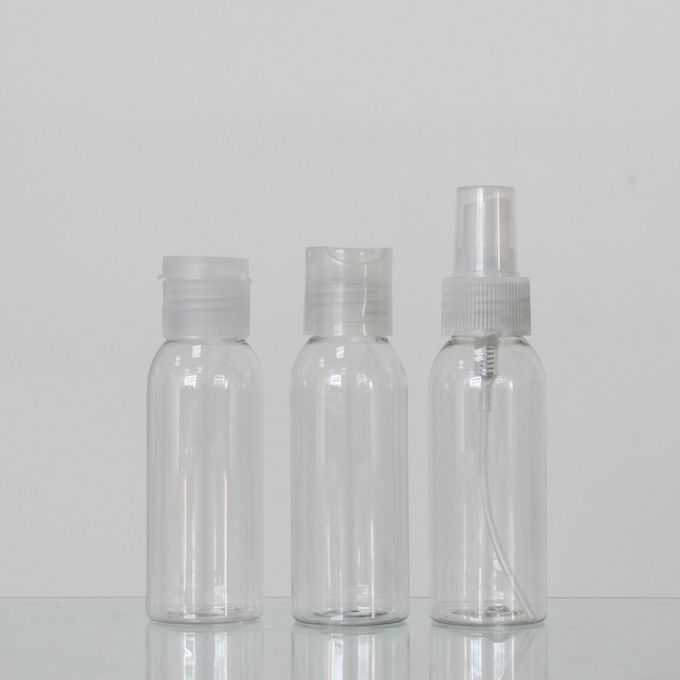 Clear PET 80ml Capacity Custom Color Plastic Cream Cosmetic Bottles