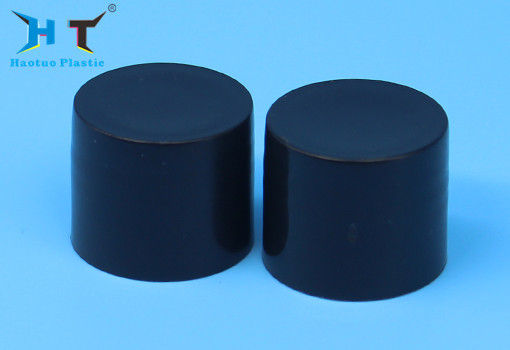 20 / 410 Black Plastic Screw Caps Non Spill Foam Liner Or Indcution Liner