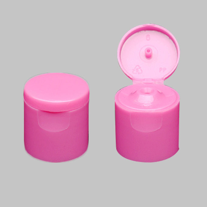 20 / 415 Size Flip Top Plastic Caps Custom Color For Cosmetic Bottles
