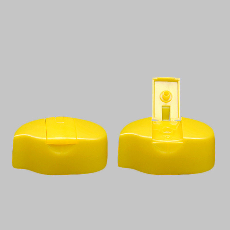 Plastic Yellow 200ml Shampoo Bottle 18mm Snap Neck Size PP Flip Top Cap Lids supplier